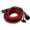 Rallonge Safeline 10m H05RR rouge noir (Par 8)