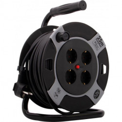 Enrouleur de câble compacte 25m H05VV-F3G Palette (63 unités) (Par 63)