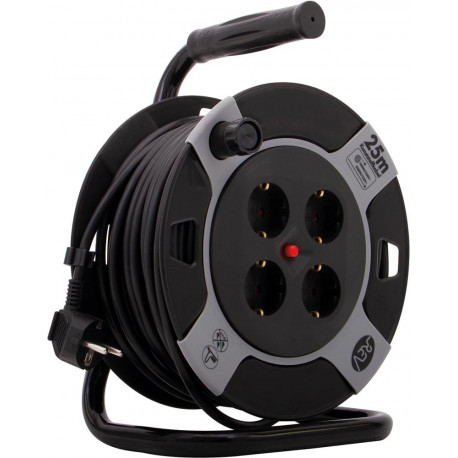 Enrouleur de câble compacte 25m H05VV-F3G Palette (63 unités) (Par 63)