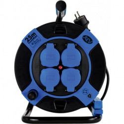 Enrouleur de câble compacte 25m H05VV-F 3G1,5 plastique sw/gr 