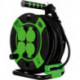 Enrouleur de câble 25m 4-sorties IP 44 plastique H05RR-F 3G1,5 sw-gn 