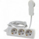 Multiprise 3 prises ou interrupteur 2m blanc Smart (Par 8)