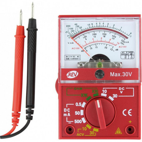 Multitesteur analogique noir-rouge (Par 2)