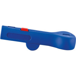 Dénudage de câble en boîte bleu