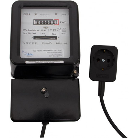 Compteur AC avec adaptateur noir