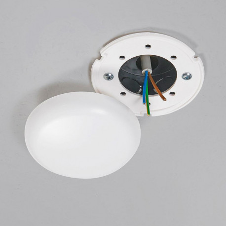 Boîte de jonction plafond blanc plat, rond 100 x 22 mm