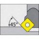 Fraise à surfacer à 45° arrosage interne, Ø d : 125 mm, Nombre de dents 7, Ø du perçage de positionnement 40 mm, Dimensions Ø d1 : 138 mm