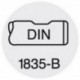 Foret plein pour plaquettes à arrosage central, Ø d : 36,0 mm, Dimensions l1 110 mm, Dimensions l2 140 mm, Dimensions l : 198 mm, Ø queue h 6 : 32 mm