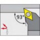 Porte-outils ISO 93° PDJNR/L, Désignation : PDJNL 2020 K15, Queue vierkant 20 x 20 mm, Dimensions l 125 mm, Dimensions l1 : 35 mm