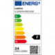 Applique/plafonnier LED 24W 3000K blanc Altona (Par 6)