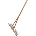 Râteau à foin 14 dents 540mm avec manche en bois