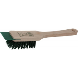Brosse de tondeuse à gazon 31cm avec grattoir en plastique