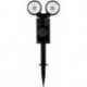 Spot de jardin LED Spike Countdown avec piquet de sol 2x 6x05W noir