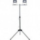 Lampe de travail LED Flare 2x15W trépied argent-anthracite (Par 2)