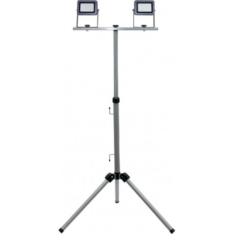 Lampe de travail LED Flare 2x15W trépied argent-anthracite (Par 2)