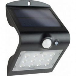 Lumière Papillon Solaire LED 15W noir avec Détecteur de mouvement (Par 4)