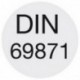 Mandrin hydraulique à expansion avec arrosage central SK 40, modèle étroit, d1 : 8 mm, ISO 40, d2 28 mm, d3 : 49,5 mm, l1 : 80 mm, l2 : 37 mm