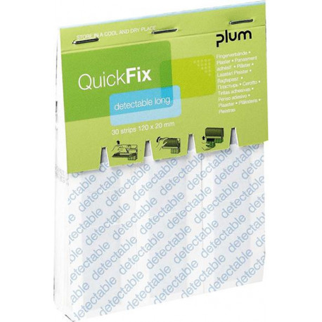 Recharge QuickFix long 30 pansements. bleue