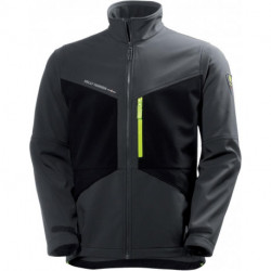 Veste Aker Softshell taille M gris foncé/noir