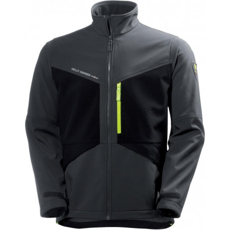Veste Aker Softshell taille M gris foncé/noir