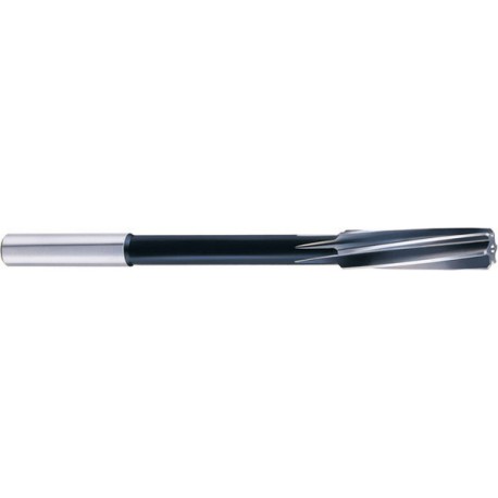 Alésoir mécanique CN à queue cylindrique, HSSE, Ø nominal : 10,03 mm, Long. totale 133 mm, Lames de 38 mm, queue Ø 10 mm