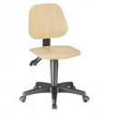 Chaise de travail Unitec 2 sur roulettes - Bois 9653-3000