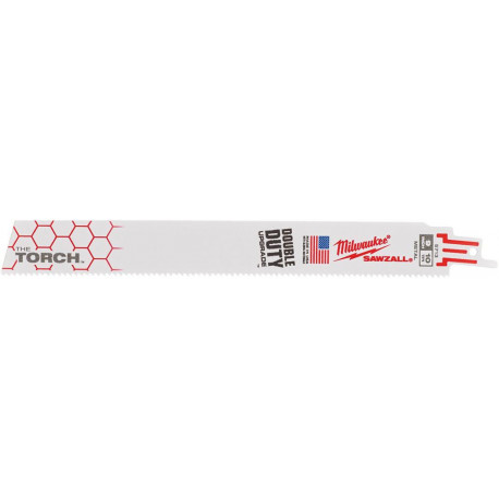 Lame de scie sabre THE TORCH 300x2.5mm Milwaukee VE à 5 Unité pour Métal