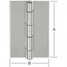 Charnières 50x31mm . acier inoxydable V2A