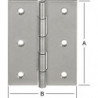 Charnières 50X39 mm acier inoxydable(V2A)