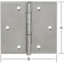 Charnières 70X70 mm acier inoxydable (V2A)