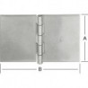 Ger.breit.Scharn. 60x90mmungeb. acier inoxydable V2A