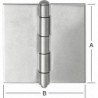 Charnières 63x63mm acier inoxydable V2A