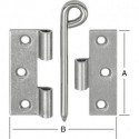 Charnière de liaison 70x55 mm galva.