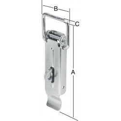 Loquet 138X47mm galv.