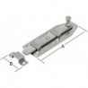 Loquet de fenêtre droit 80X30mm.Est (V2A)