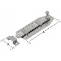 Loquet de fenêtre 100x35mm droit. inox V2A