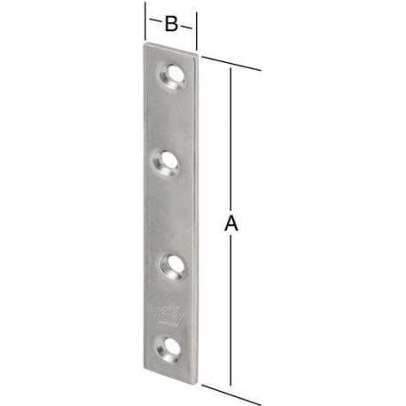 Plaque de connexion 40X15 galv.