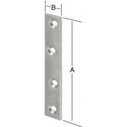 Plaque de connexion 60X15 galv. (Par 10)