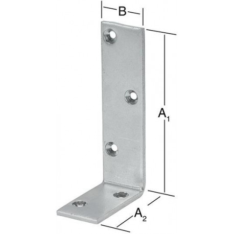 Equerre fort 100x50x40mm galv.
