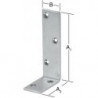 Equerre fort 100x50x40mm galv.