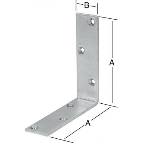 Equerre 150X40 mm galvanisé.