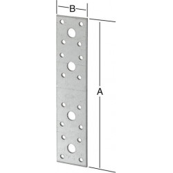 Connecteur plat 180X40 galva.. CE