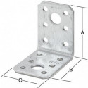 Equerre 52x52x40mm galvanisé.. m. CE