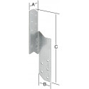 Ancrage de panne Spa 33X250 galvanisé à gauche. CE (Par 20)