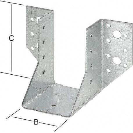 Sabot de poutre Ext 60X100 En acier, galvanisé CE (Par 20)