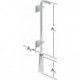 Verrou au sol 400X65X150 avec tube et 2 angles