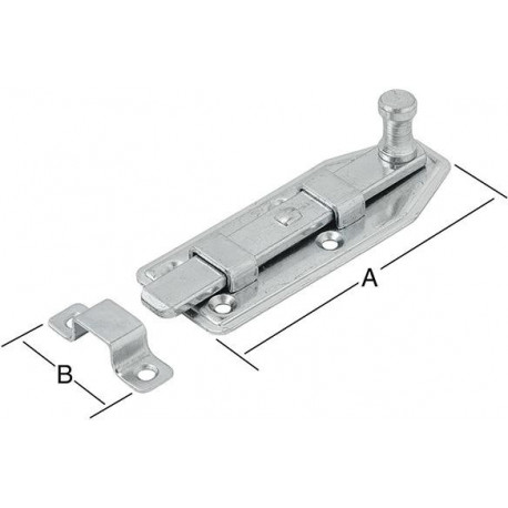 Loquet de fenêtre droit 60X25 vz.