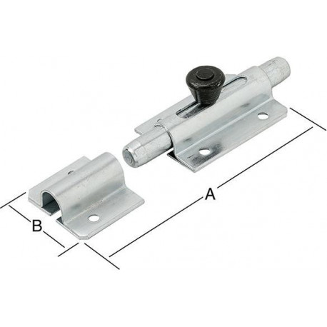 Verrou 80X36 mm galva.