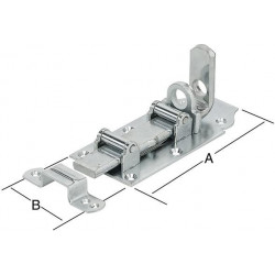 Verrou de serrure à rouleau 160x70 mm galv.