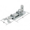 Verrou de serrure à rouleau 160x70 mm galv.